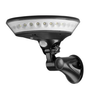 Lampe solaire avec détecteur de mouvement, orientable, LED, design moderne pour extérieur