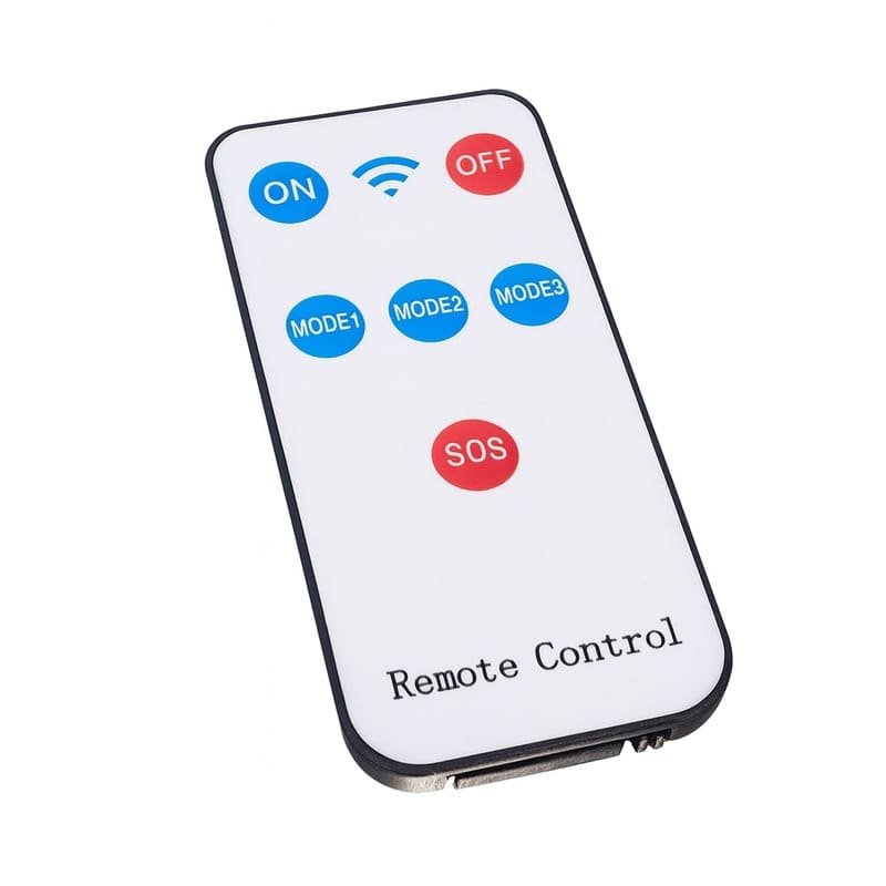 Télécommande de projecteur solaire LED avec boutons ON OFF MODE SOS