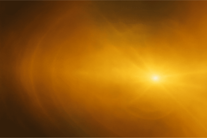 Vue soleil, image pleine de rayons.