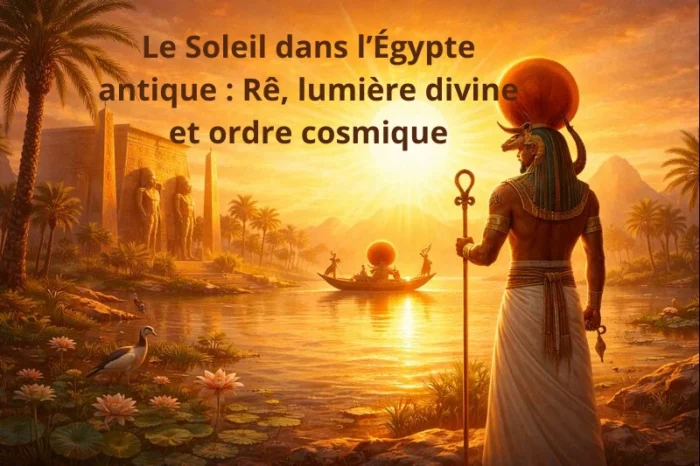 Illustration du soleil dans l’Égypte antique : Rê, symboles solaires et paysage sacré