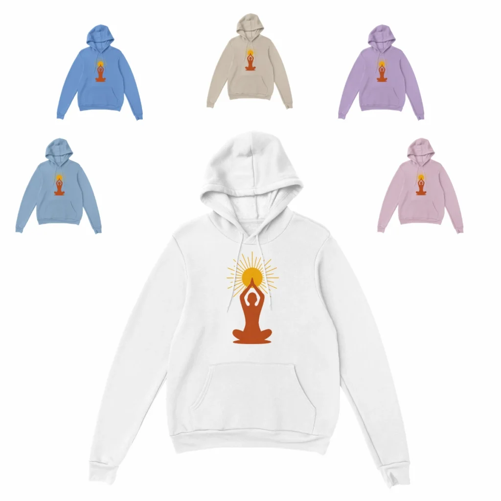 Hoodie Lumière intérieure – sweat à capuche unisexe disponible en plusieurs couleurs, Solaire Universel