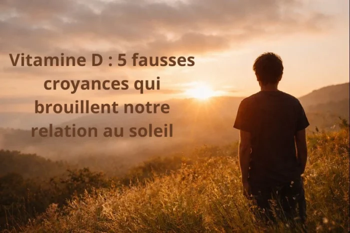 Personne face au soleil au lever du jour, illustrant les fausses croyances autour de la vitamine D et notre relation moderne à la lumière naturelle