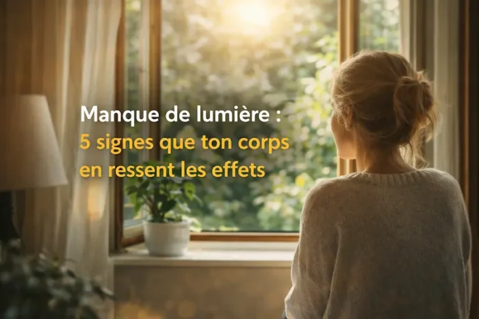 manque de lumière naturelle effets fatigue humeur personne regardant fenêtre lumière du jour
